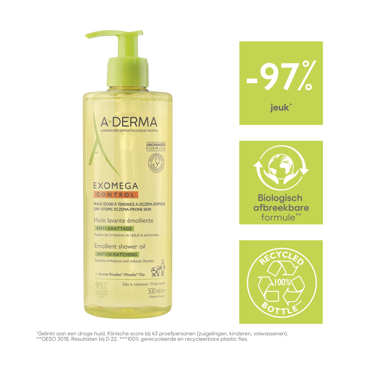 A-DERMA Exomega Control Shower Oil - 200ml