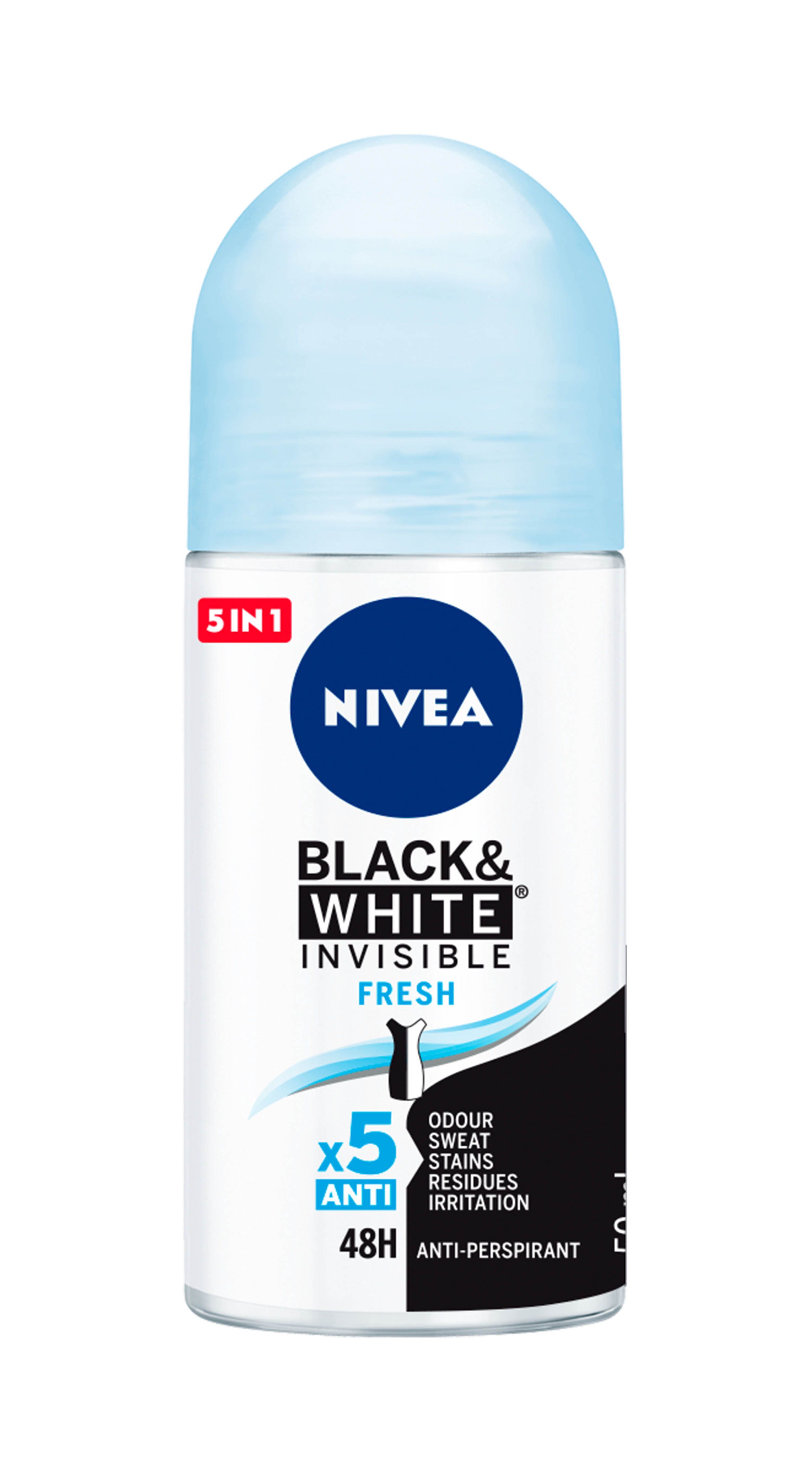 „Invisible For Black & White“ rutulinis dezodorantas Dezodorantai