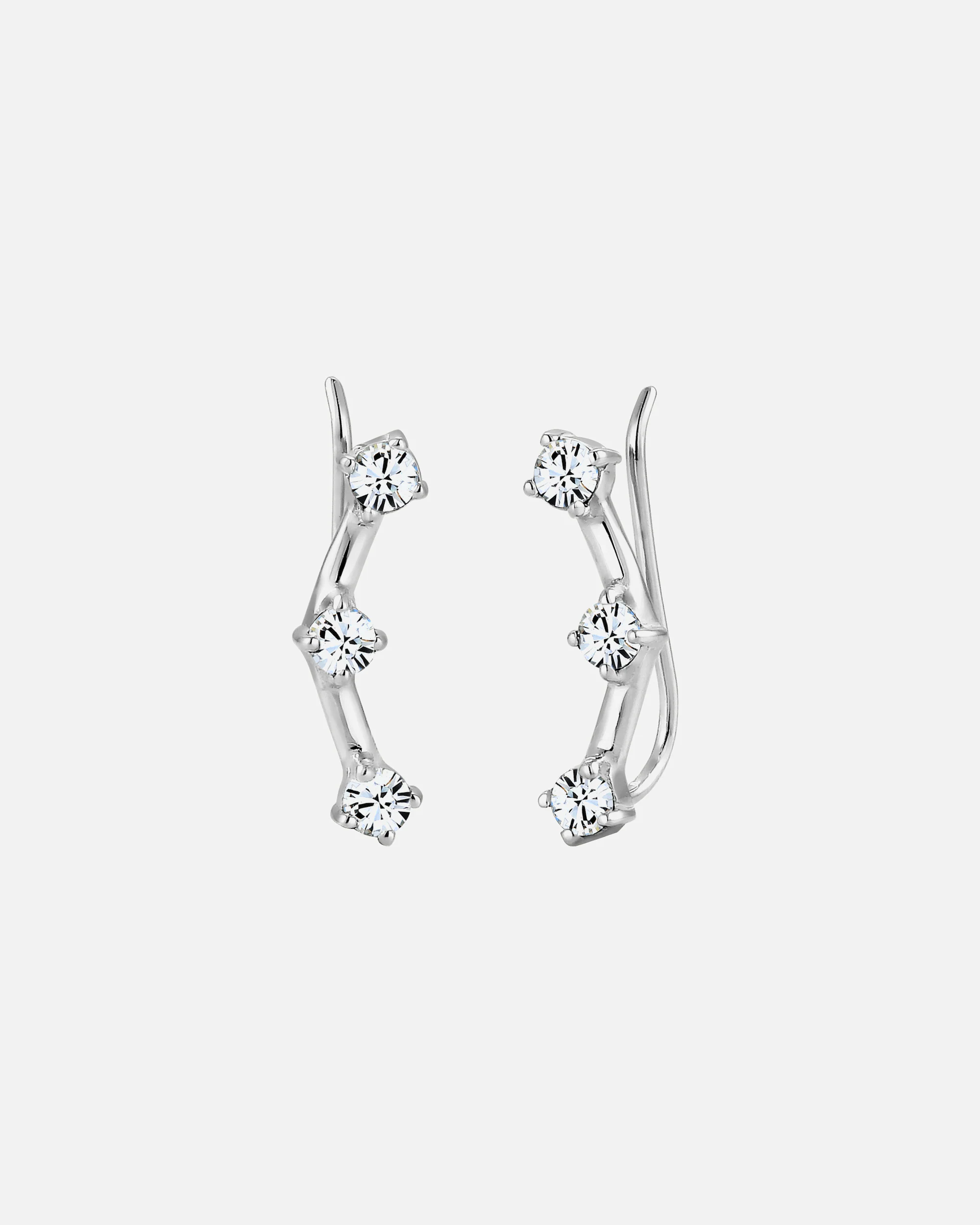 Elli Femmes Earclimber Astro avec cristaux en argent sterling 925