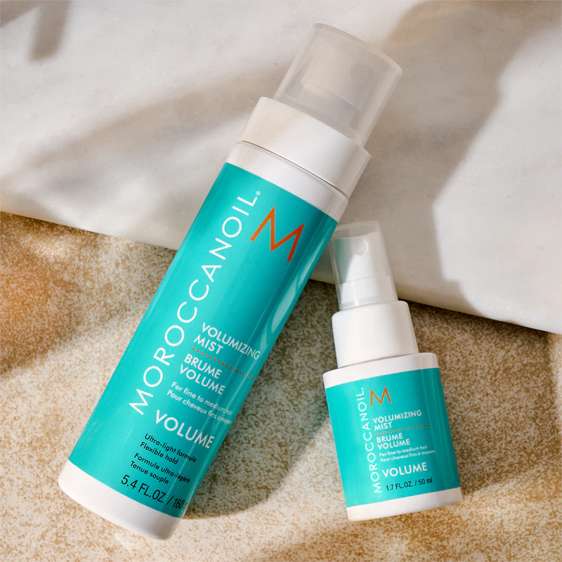 Spray volumizador Moroccanoil para dar volume aos cabelos.