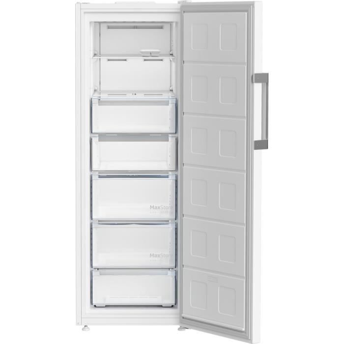 Upright freezer - BEKO - B3RFNE294W - Energy Class E - 260 L - Frost Free - Display - 14.9 kg/24h - 186x59.7x70.9 cm - White