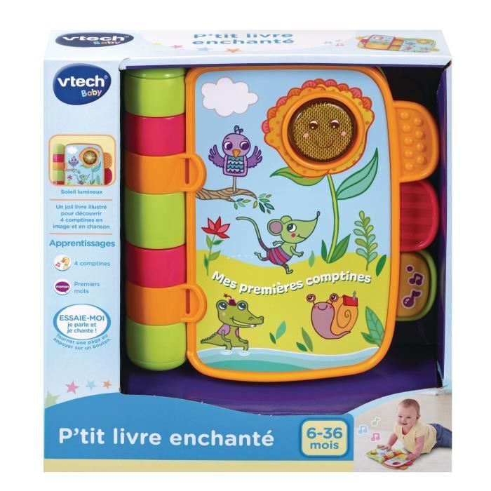 Livre musical interactif VTECH BABY - Mes Premières Comptines - Découverte de 4 comptines connues