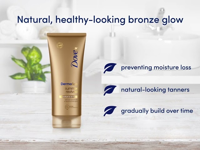 Dove Dermaspa Gradual Tan -voide keskisävyisestä tummaan 200 ml
