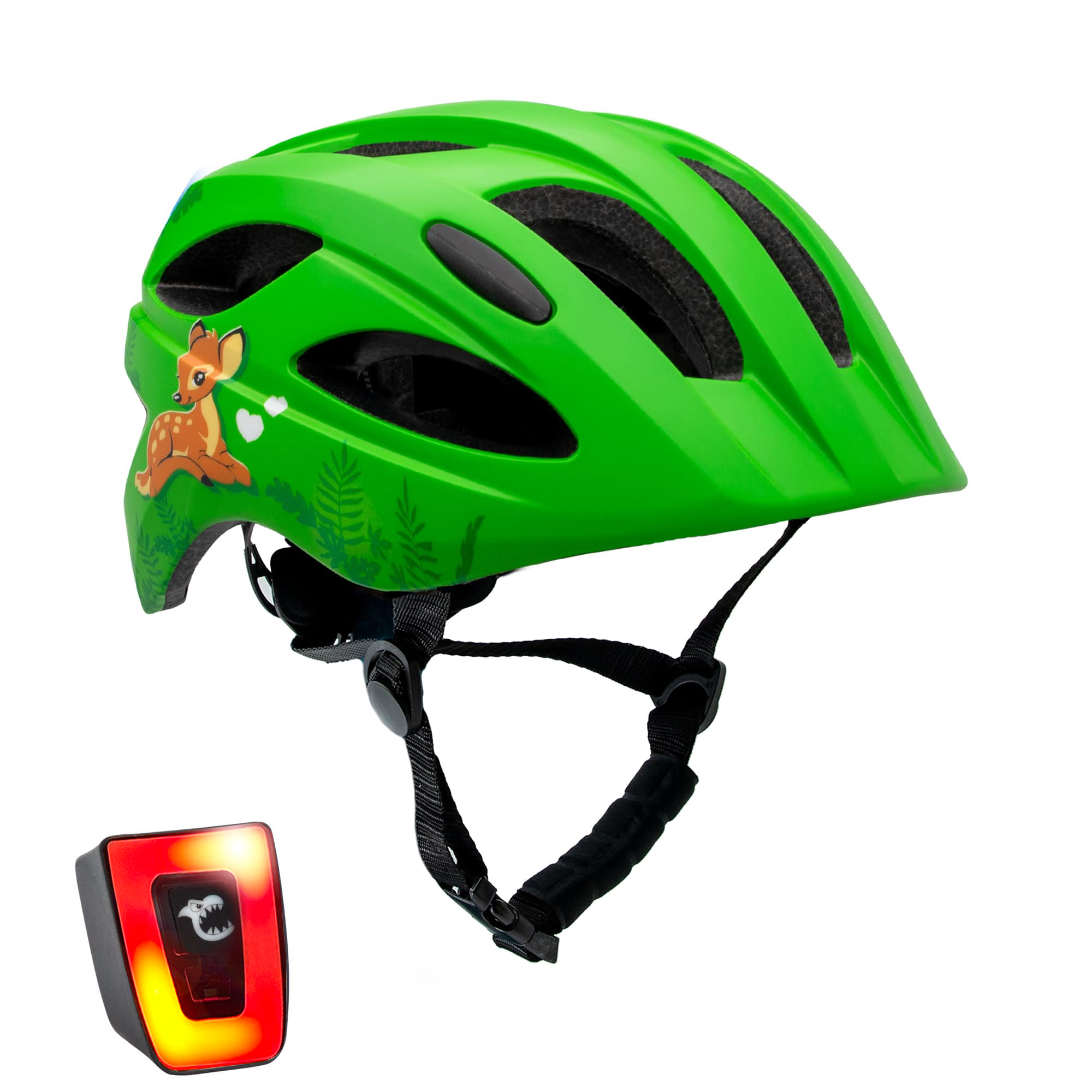 Casco De Bici Para Niños De 6 A 12 Años | Verde Adorable | Certificado En1078