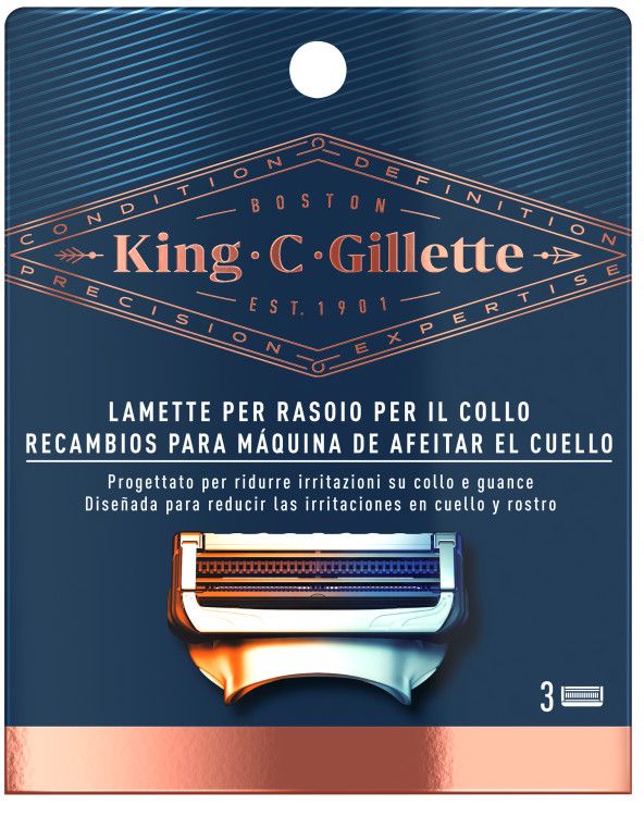 „Gillette King C. Neck“ kirpimo mašinėlės įkrovikliai ir įkrovikliai