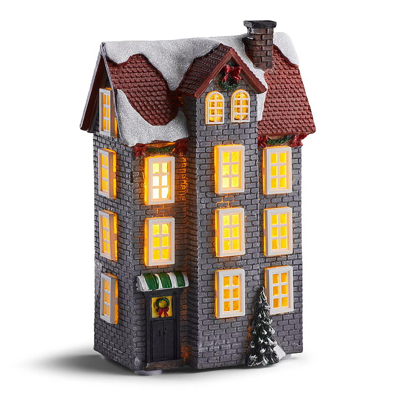 Koti koristeellinen talo LED-valoilla