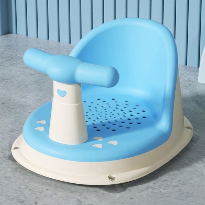 Asiento de baño ergonómico antideslizante y ajustable para bebés Vvikizy con potentes ventosas.