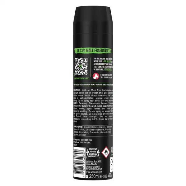Lynx deodorant ve spreji Africa 250ml