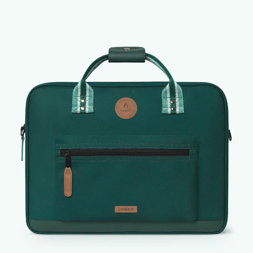Cabaia Lima groene laptoptas