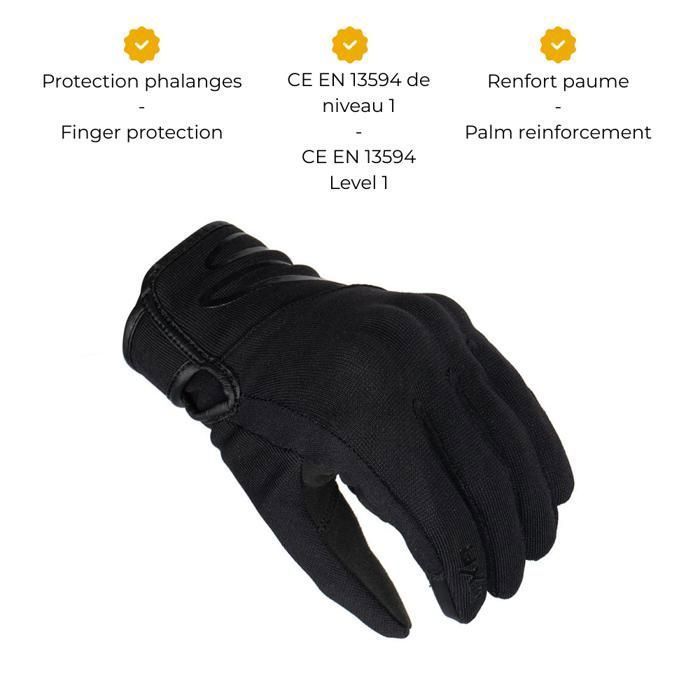 Guantes de moto GLOW LADY MOTOBLOUZ con certificación CE