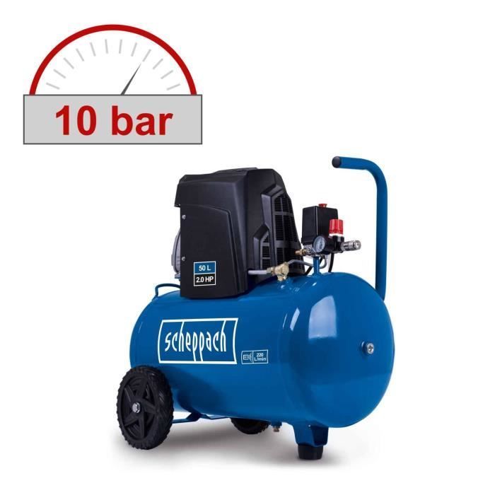 Compressor HC85 - 50L - 220 L/min - 1500 W - 10 bar - SCHEPPACH