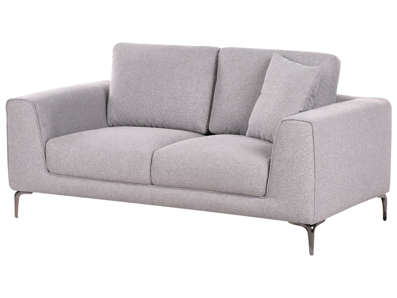 Sofa dwuosobowa poduszki szara