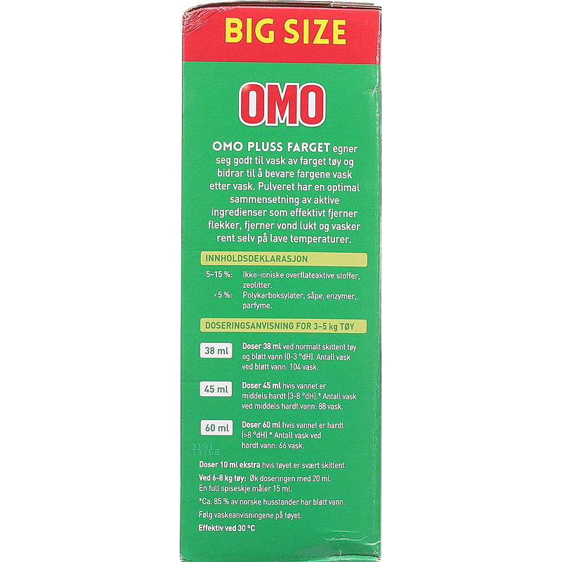 Omo Omo Plus Color 3,7 kg
