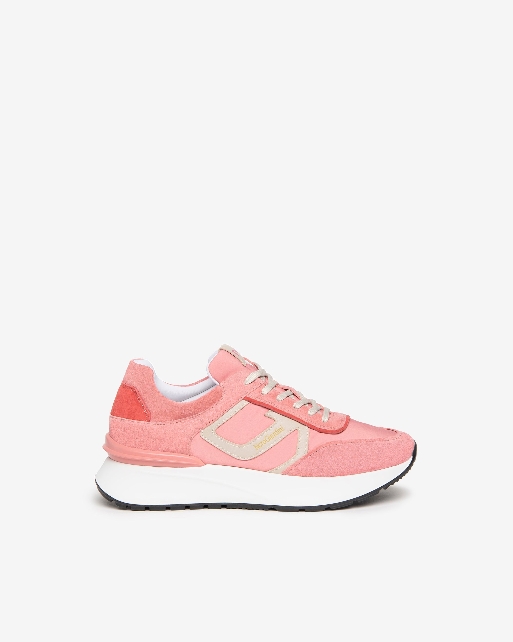  Damen-Sneaker aus Wildleder und Leder