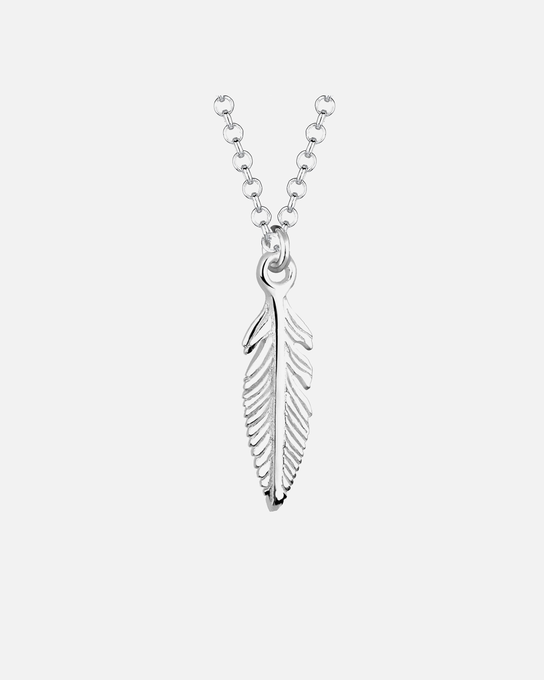 Elli Femmes Pendentif Plume Boho en Argent Sterling 925