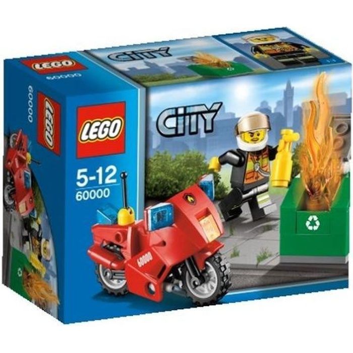 Jeu de construction LEGO - LEGO City - La moto des pompiers - Garçon - A partir de 5 ans - 40 pièces