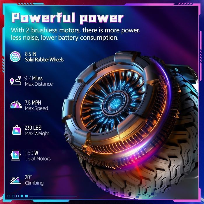 SISIGAD Hoverboard 8.5