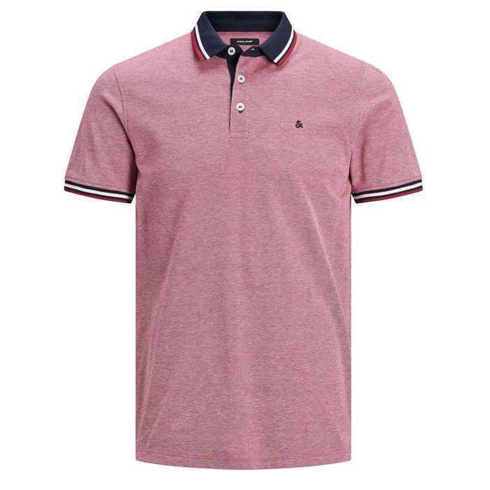 Polo de manga corta - JACK & JONES - 12136668-RIORED - Blanco - 100% algodón - Corte recto