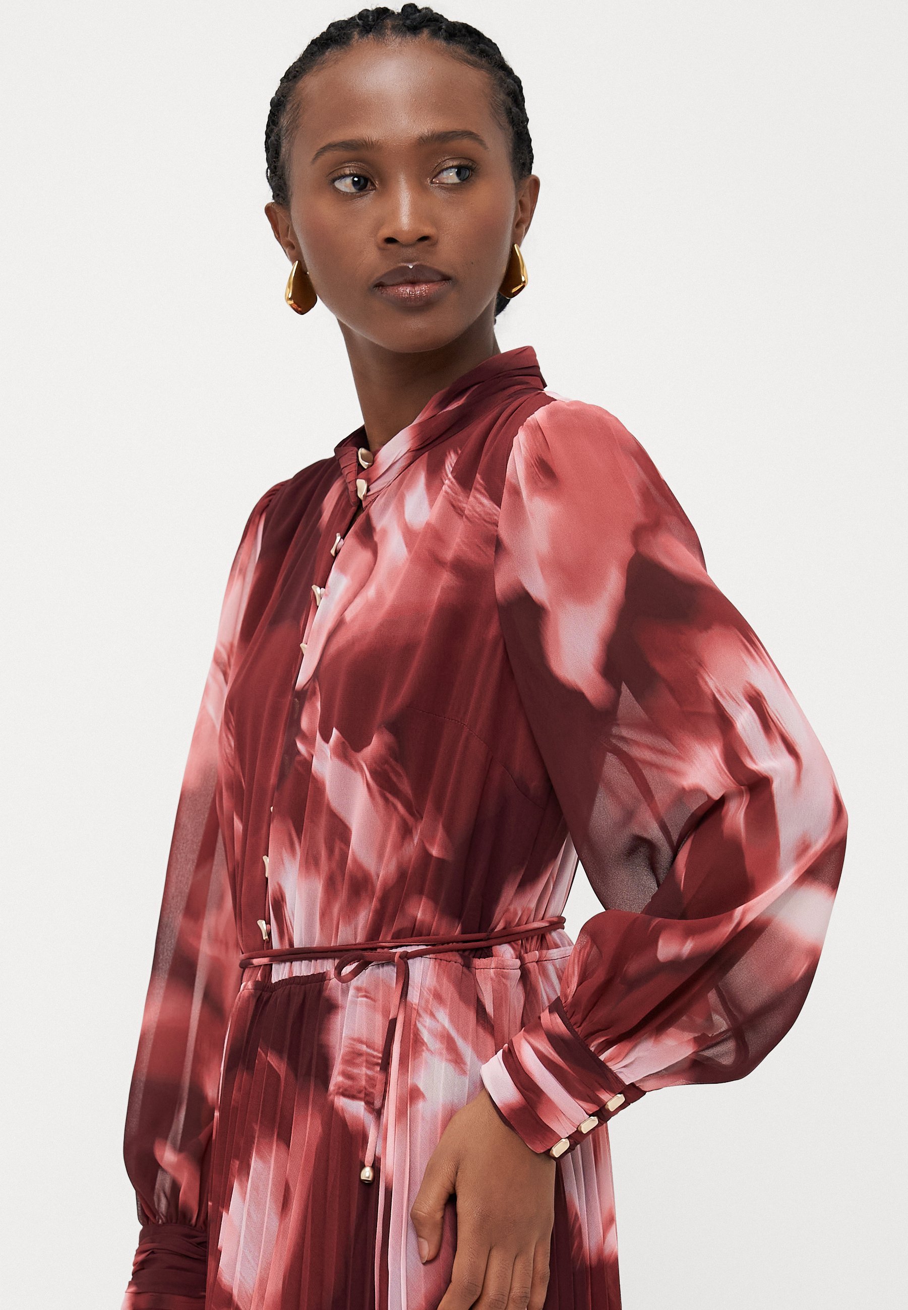 Forever New Petite ANNABEL BUTTON THROUGH MIDI - Overhemdjurk - bessen odella