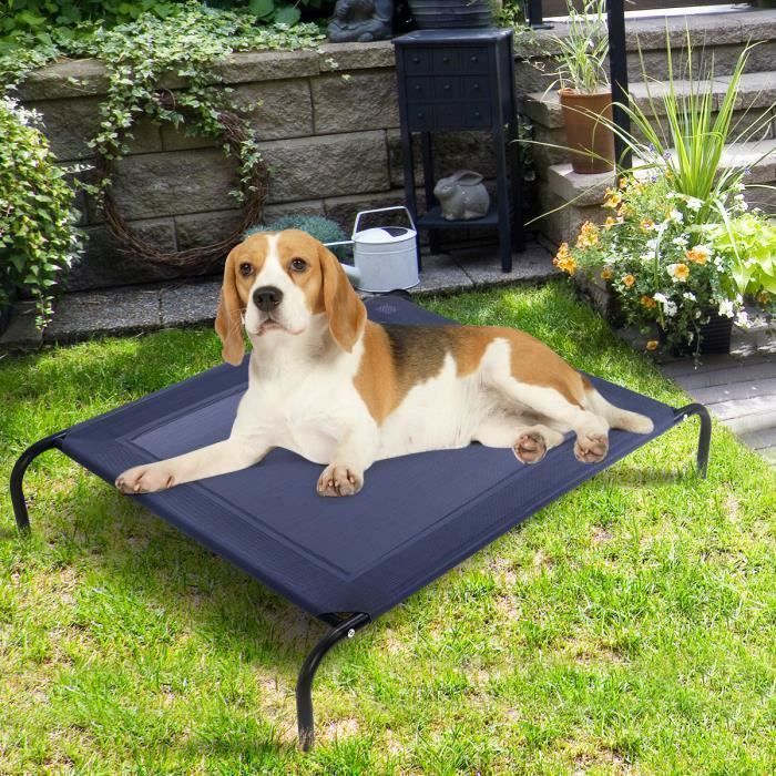 Lit sur Pieds pour Chien Chat - COSTWAY - Taille L - Capacité 45KG - Tissu Textilène