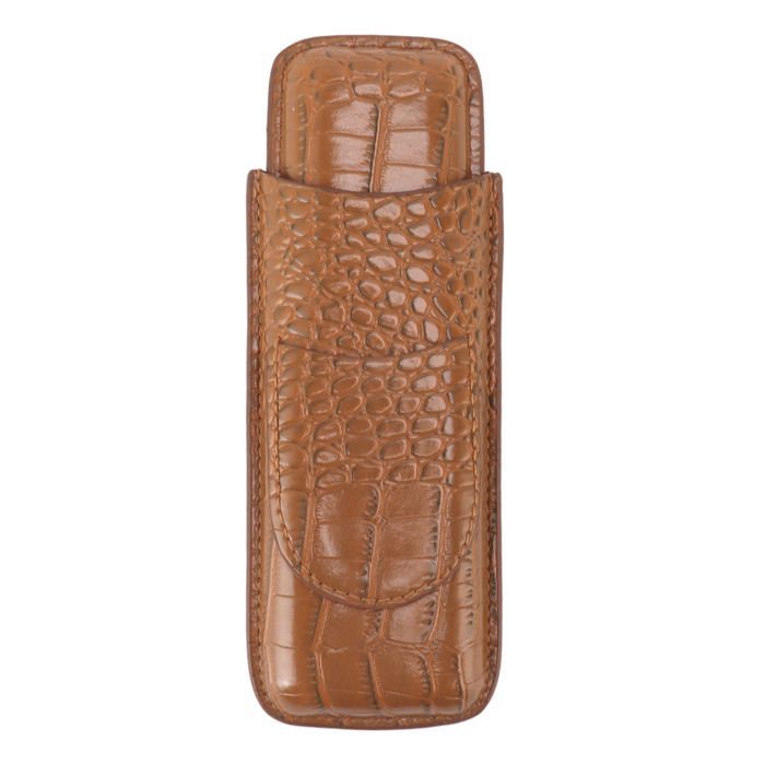 Estuche para puros de tacto suave, duradero y portátil.