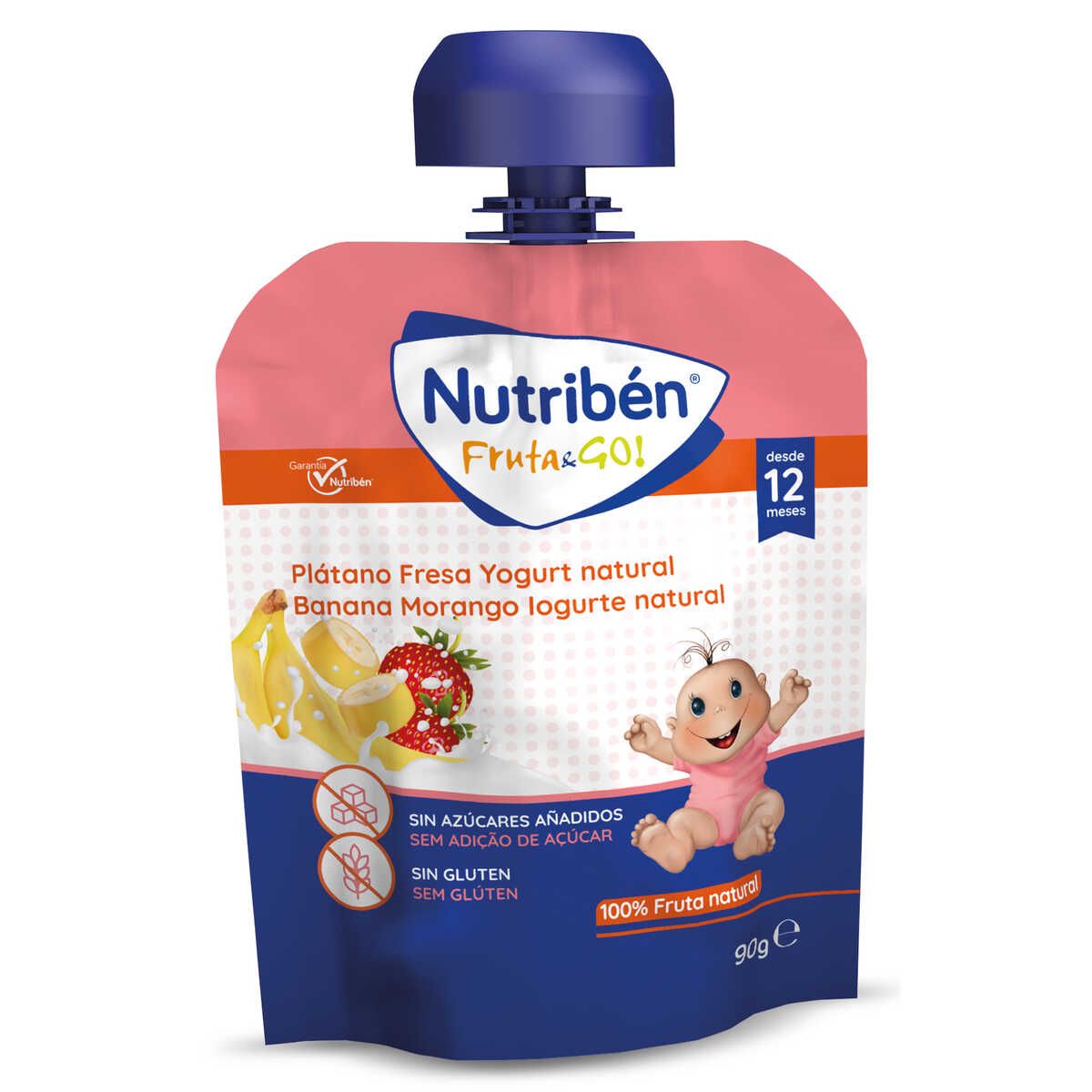Fruit & Go Jagoda, banana i prirodni jogurt Dječje grickalice i keksi