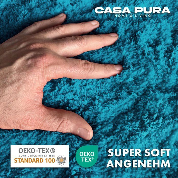 Tapis de bain Sky Uni Bleu sarcelle 70 x 120 cm