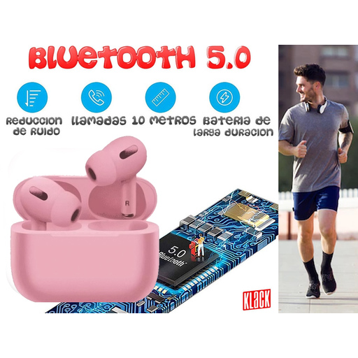 Klack vezeték nélküli Bluetooth fejhallgató töltőtokkal és fedéllel