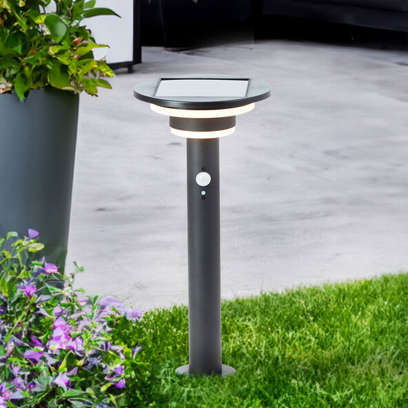 LED-Solar-Wegeleuchte Garvina mit Bewegungsmelder, 45 cm