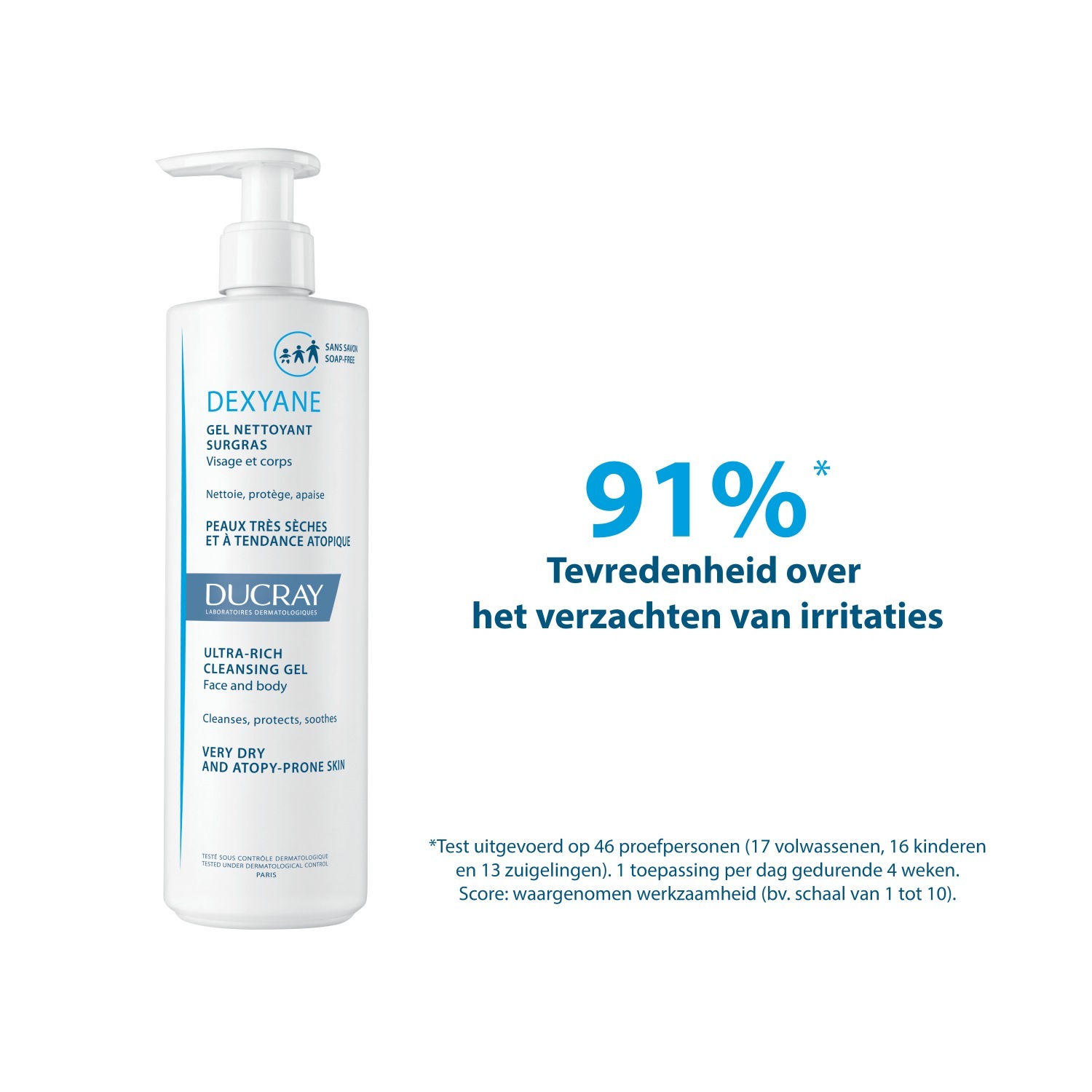 Ducray DEXYANE Ultra bogati gel za čišćenje - 200 ml