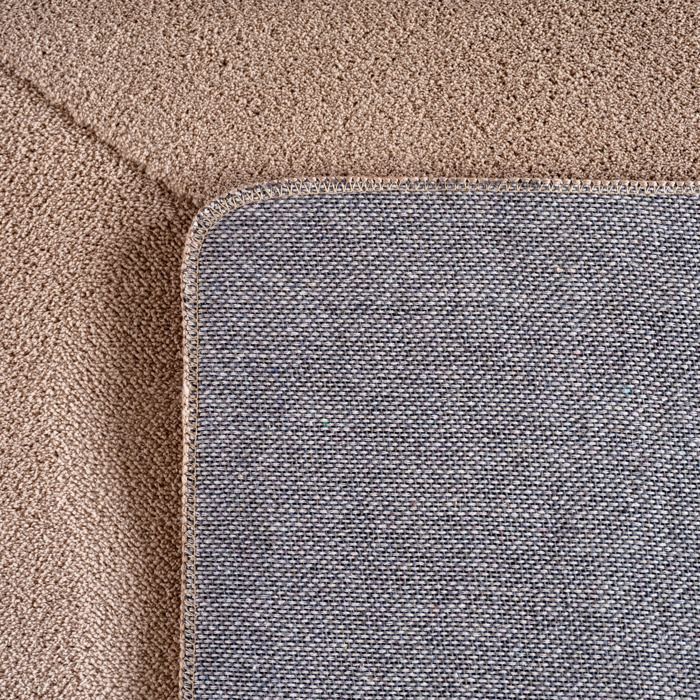 Carpetsale24 Tapis géométrique 200x290 cm beige, design scandinave boho, lavable, doux, effet 3D, pour grande pièce