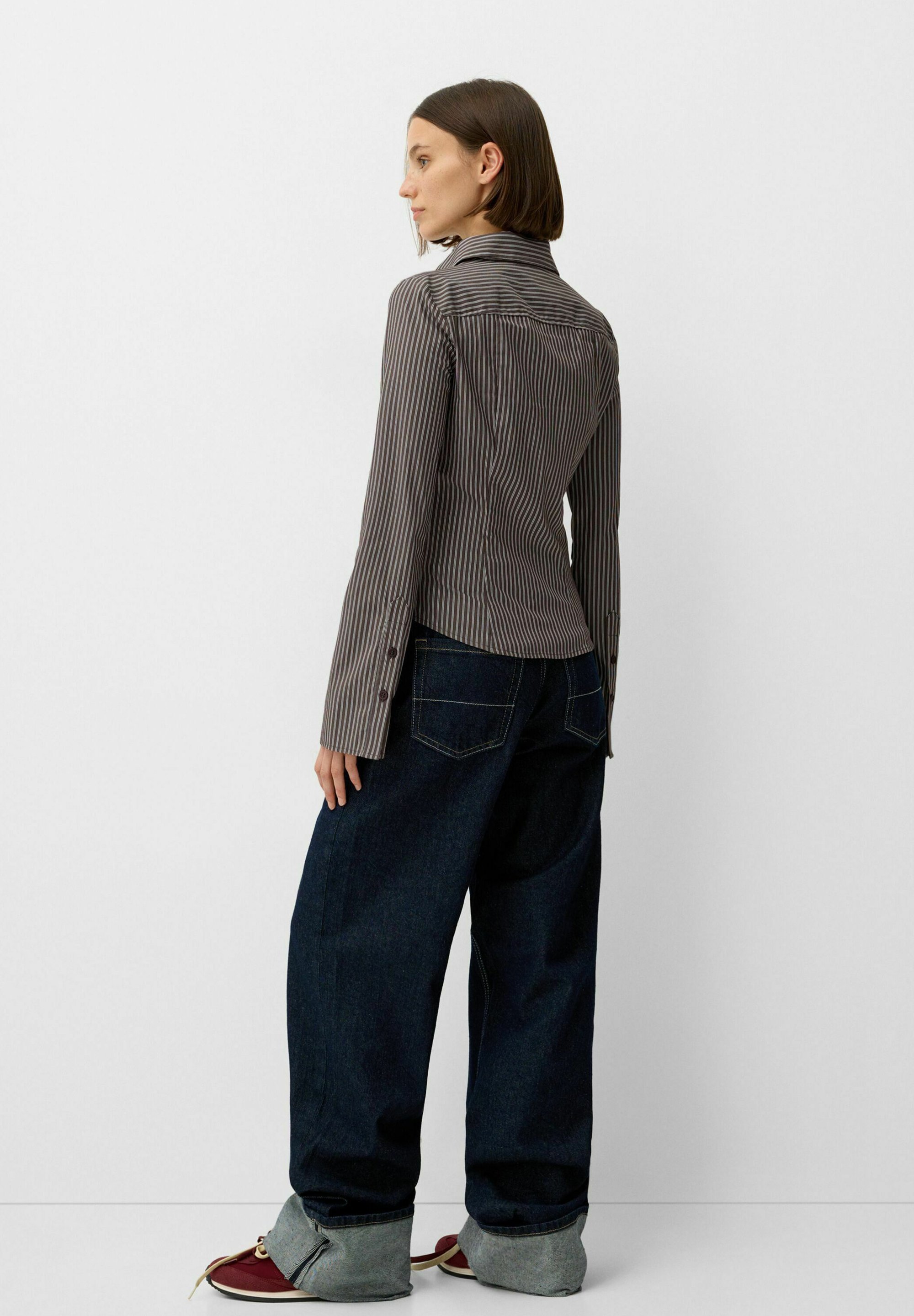 Chemisier boutonné Bershka - marron foncé