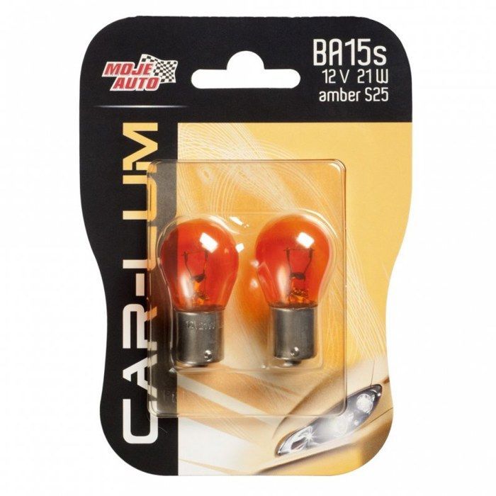 Bombilla ámbar para automóvil - Moje Auto Virage - 21W - 12V - Homologación europea - Alta eficiencia - Para intermitentes