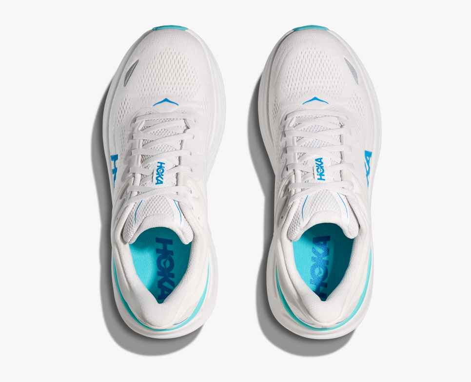 HOKA Bondi 9 Blanco / Azul Hoka