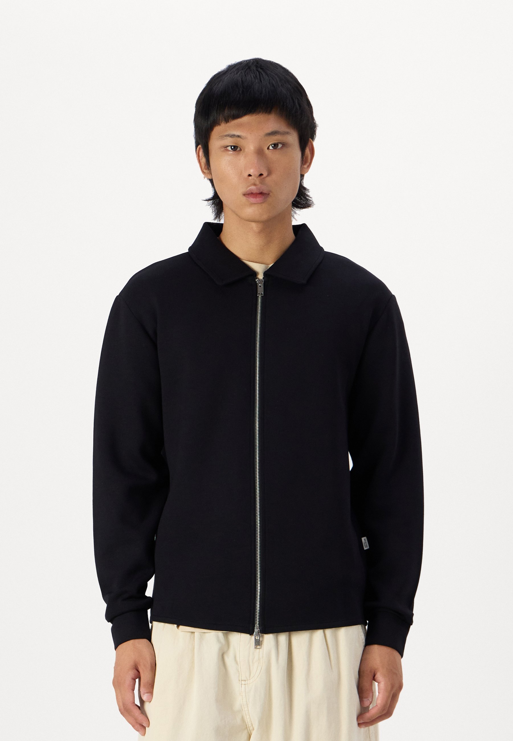 Selected Homme EMANUEL SOFT FULL NOOS - Sweatshirt mit Reißverschluss - schwarz