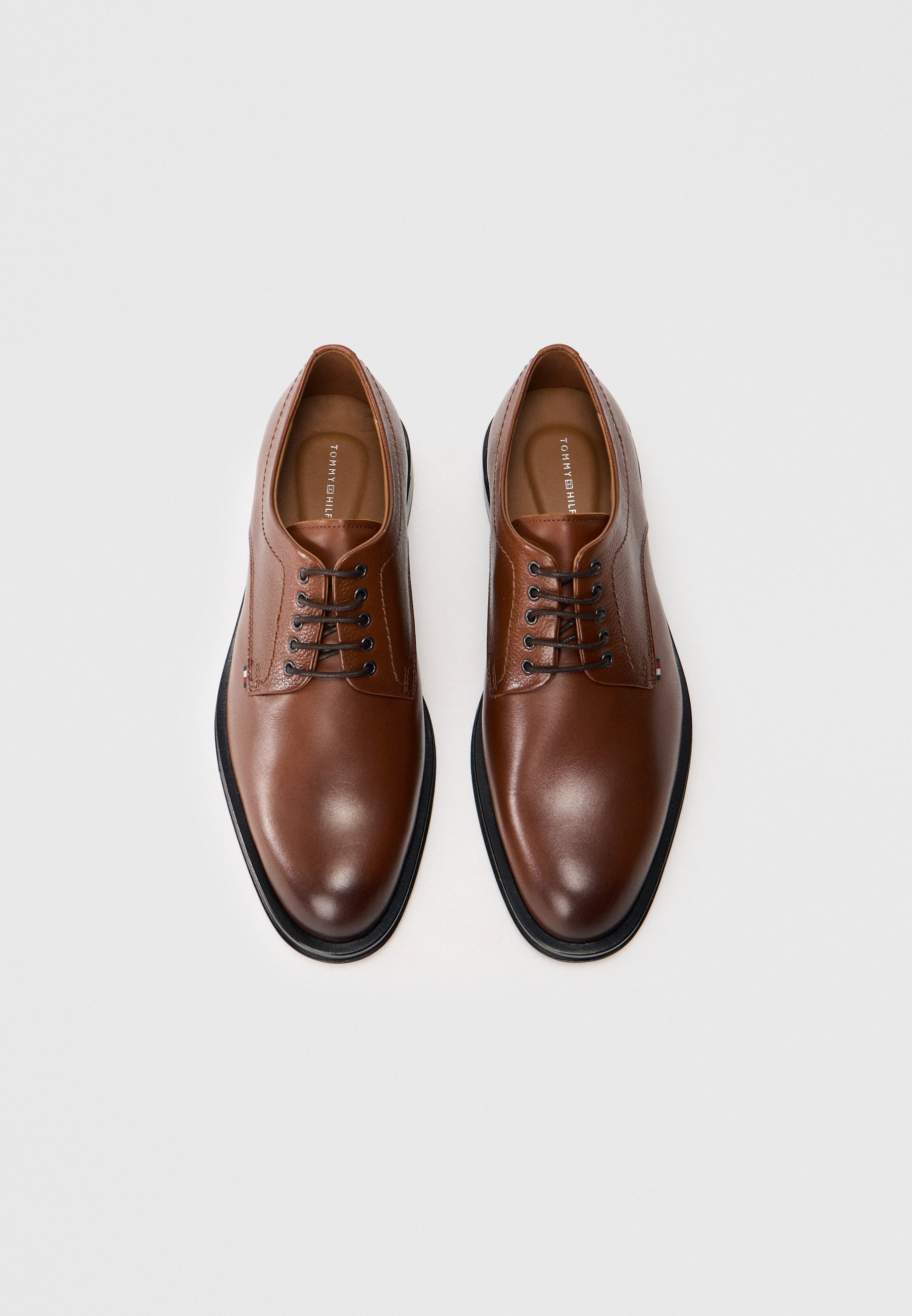 Tommy Hilfiger CORPORATE DERBY - Eleganti scarpe stringate - cognac invernale