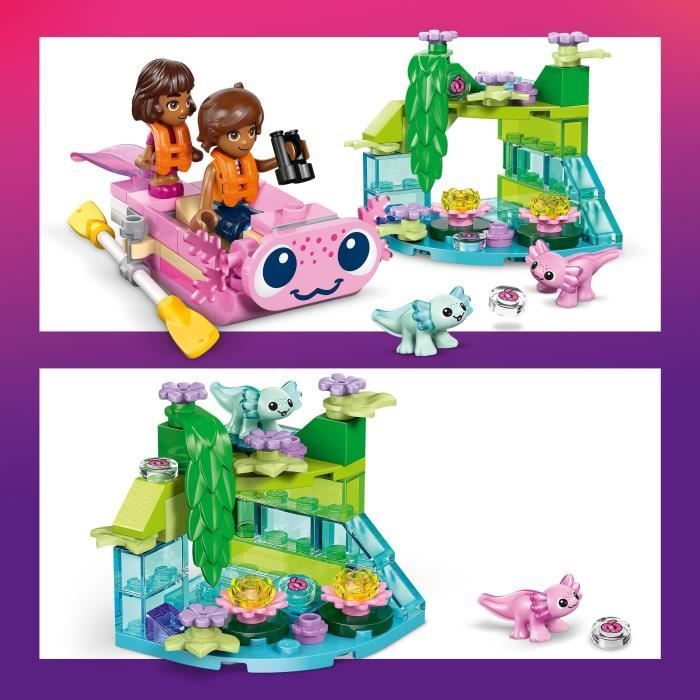 LEGO Friends 42681 Barca dell'avventura con l'axolotl - Set di costruzioni per bambini dai 5 anni in su - Minifigure