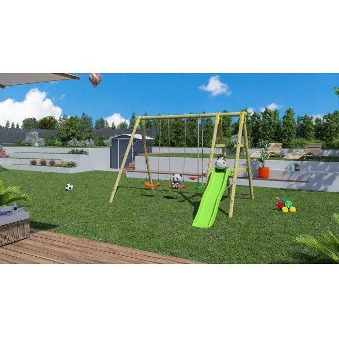 TRIGANO Topwood TUTTI 2.30m Wooden Play Area - 6 children