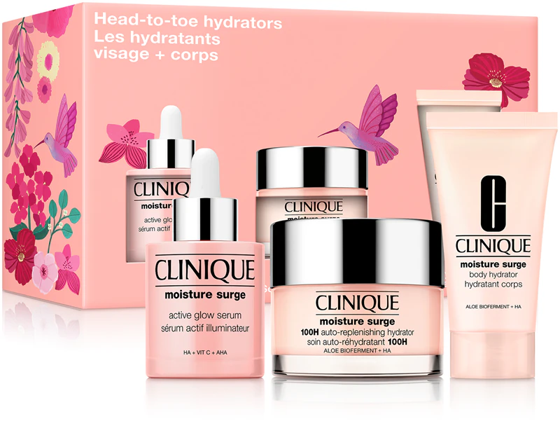 Kit Mini Clinique Hidratante da Cabeça aos Pés para Pele Desidratada