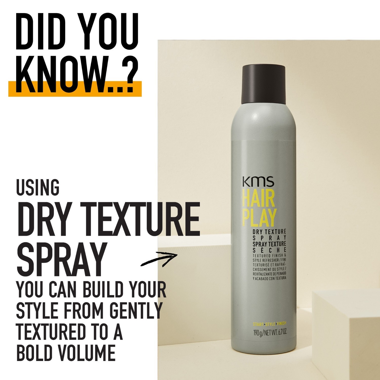 KMS Haarspray Trockentextursspray - 250 ml