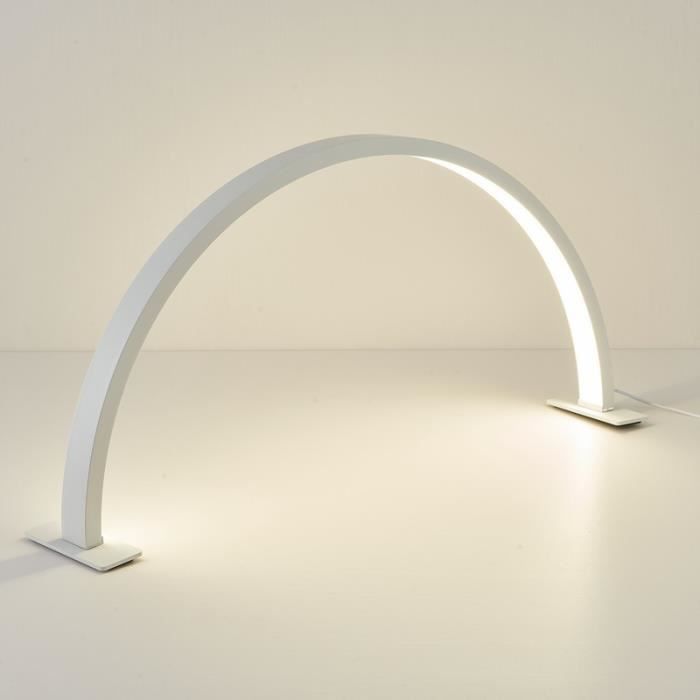 Lampe à Ongles Demi-Lune en forme de U à 3 Températures de Couleur,Lampe de beauté,tatouage sourcils lumière - 550MM - Blanc