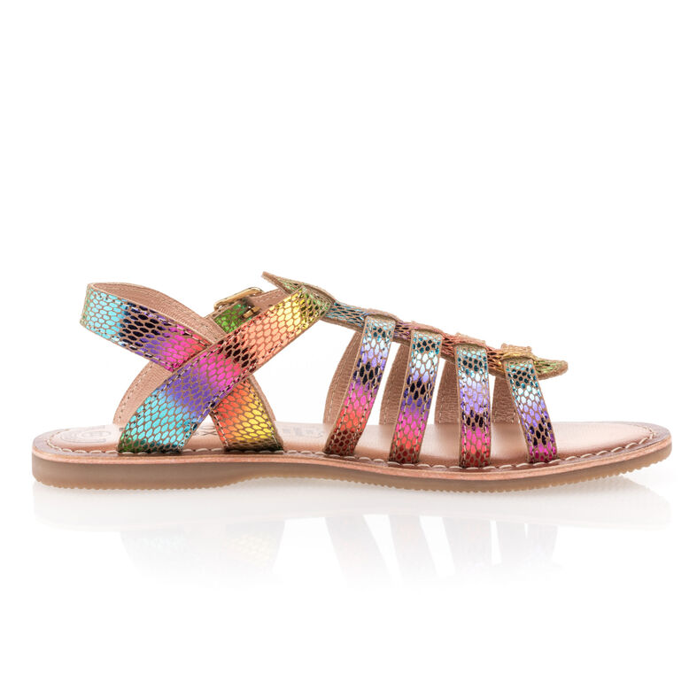 Sandalias multicolor para niñas / Zapatos de punta abierta