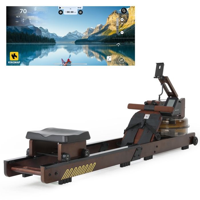 Foldable Water Rowing Machine - ISE - SY-2023 - LCD Screen - Water Resistance - App Connected