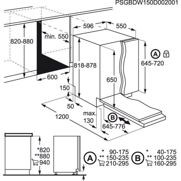 Lave-vaisselle tout encastrable ELECTROLUX EEM48300L - 14 couverts - Inverter - L60cm - tiroir à couverts - 46 dB