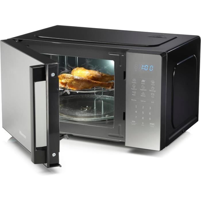 Micro-ondes - Hisense - H20MOMBS4HG - 20L - 700W - 9 Fonctions - Couleur Miroir