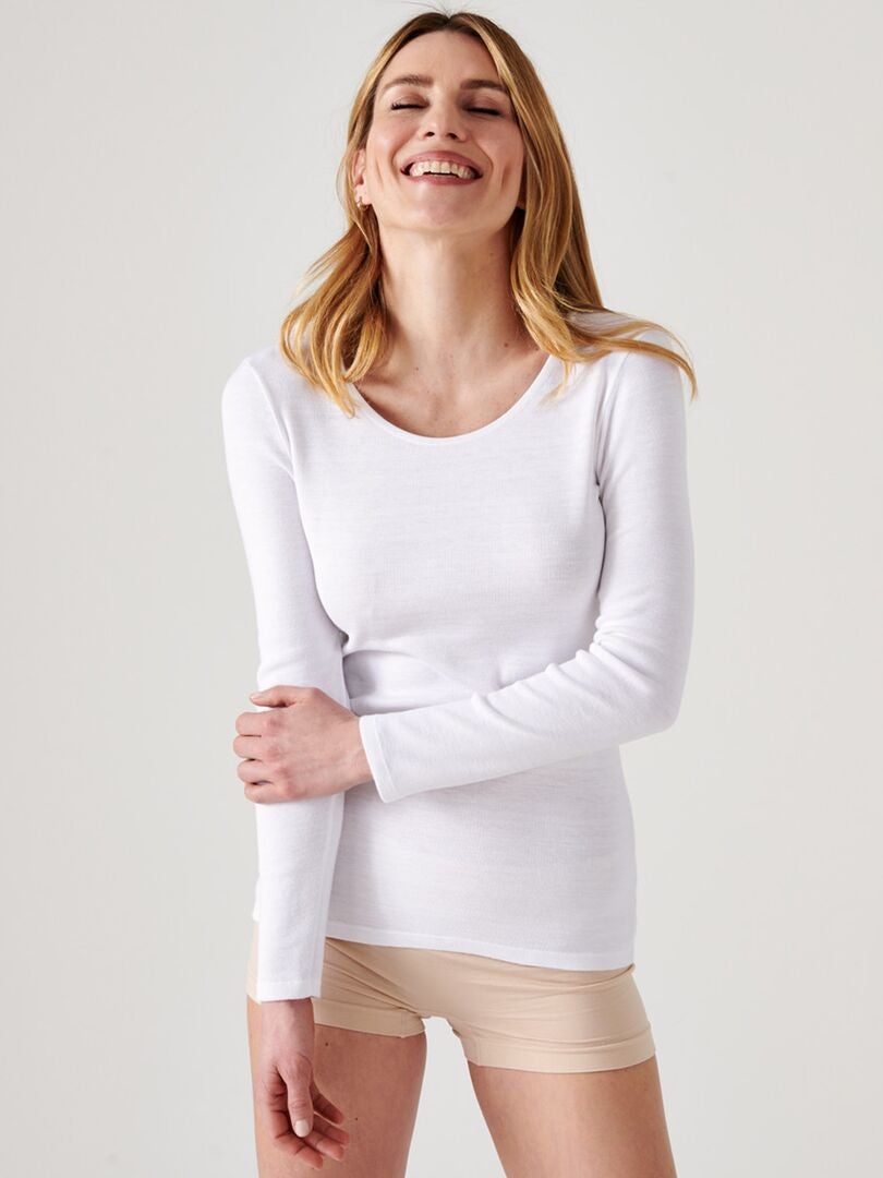 'Damart' thermolactisch niveau 3 T-shirt - wit