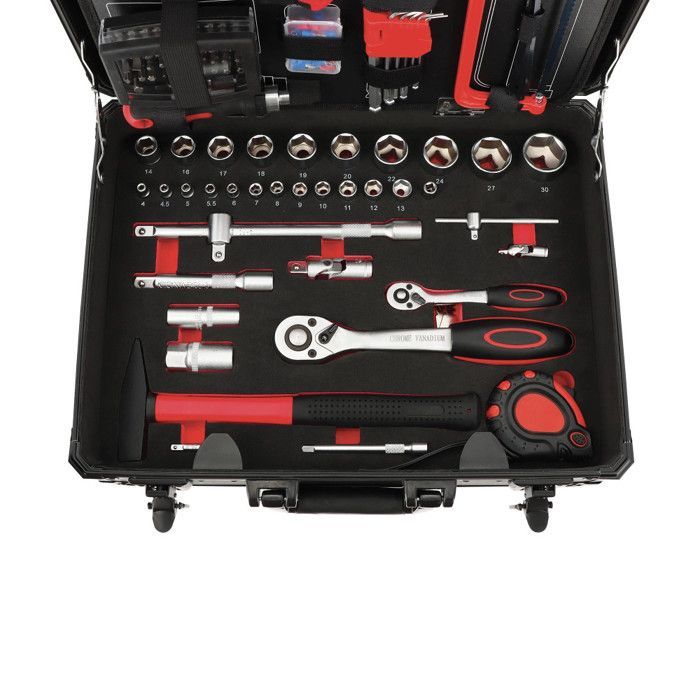 Mallette d'outillage auto 158 outils