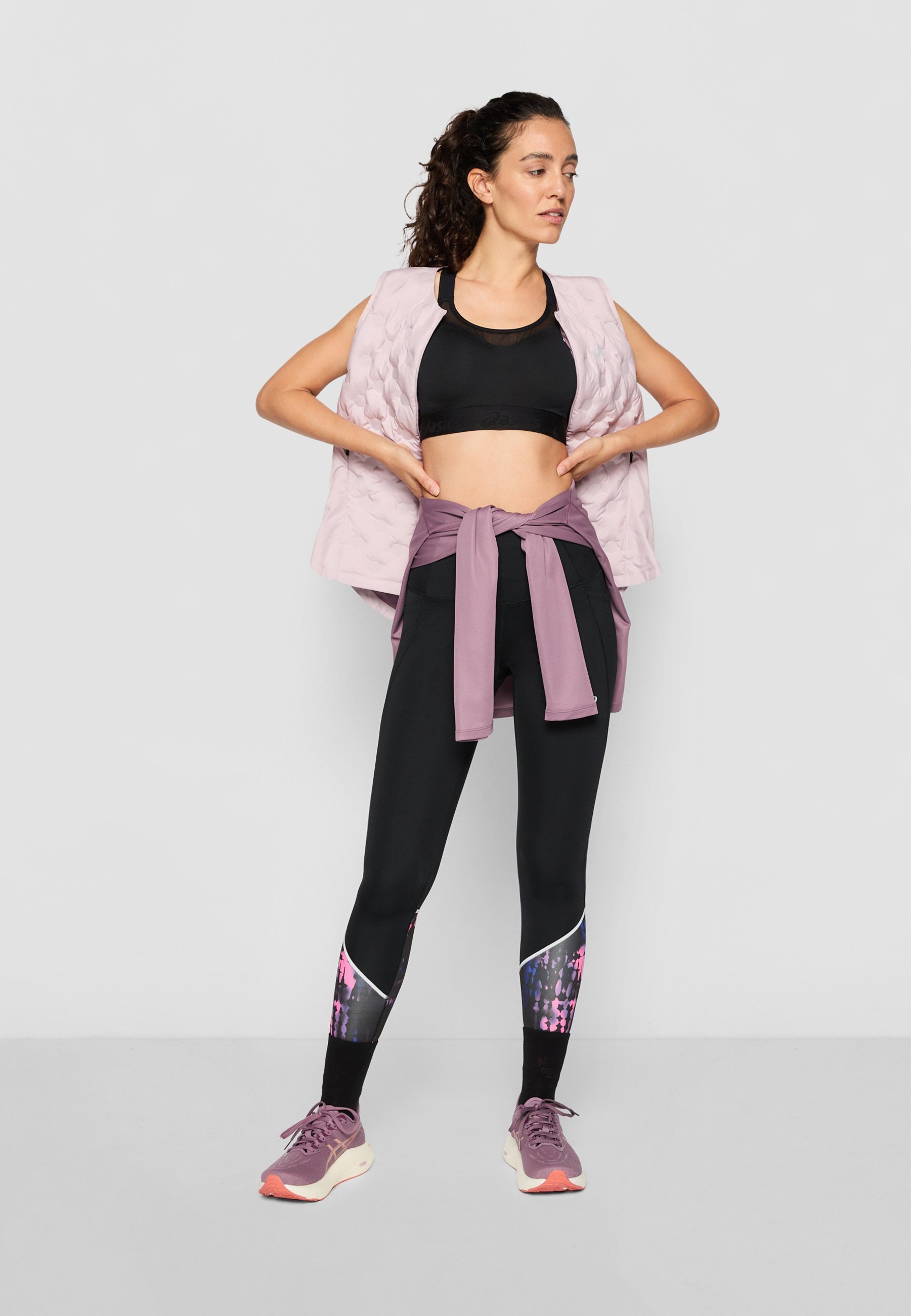 ASICS ROAD COMBINATION BRA - Sportbeha met hoge ondersteuning - Performance zwart