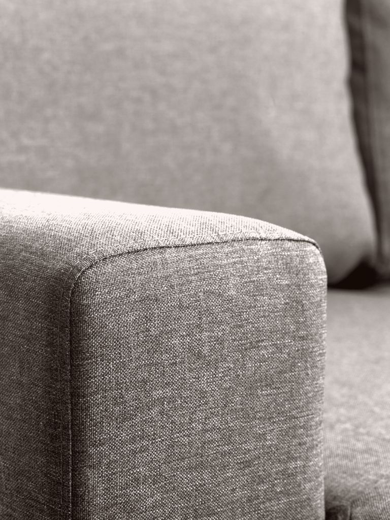 MARSLEV MARSLEV dīvāngulta ar kušeti, gaiši pelēks audums