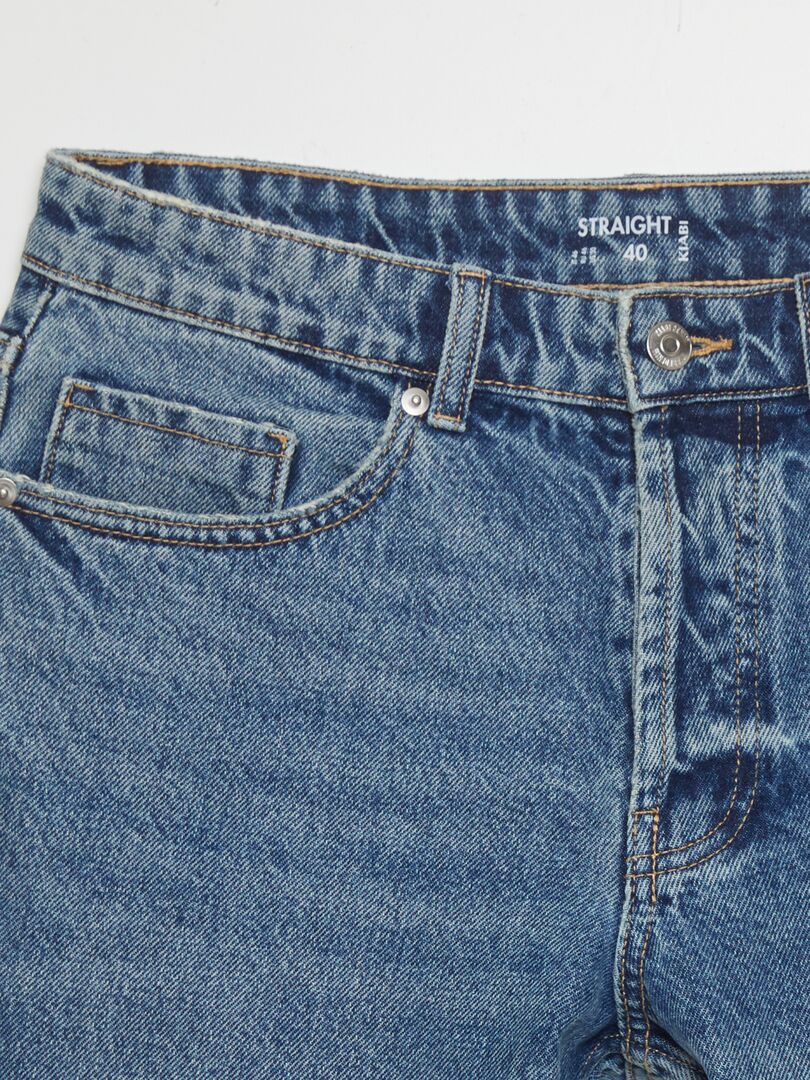 Calça jeans reta - AZUL